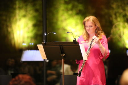 ROCO Founder, Artistic Director, and Principal Oboist, Alecia Lawyer, during solo performance