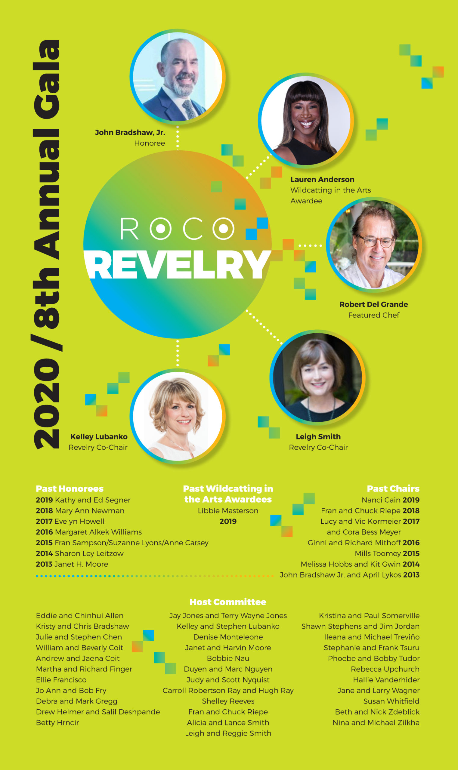 ROCO Revelry Honorees and Hosts Graphic