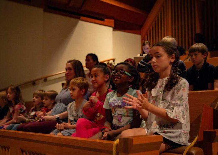 Children attend a concert as part of ROCO's ROCOrooters program. Photo: ROCO