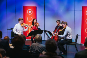 The ROCO String Quartet performs at ROCO Unchambered