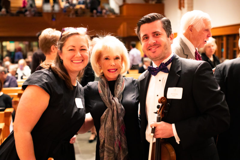 Violinist Mary Reed, Leslye Weaver, violinist Ben Grube