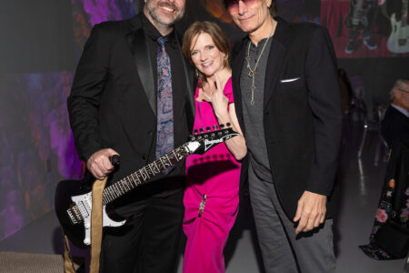 Alecia Lawyer, Steve Vai, and Sebastian Cure at ROCO Soirée
