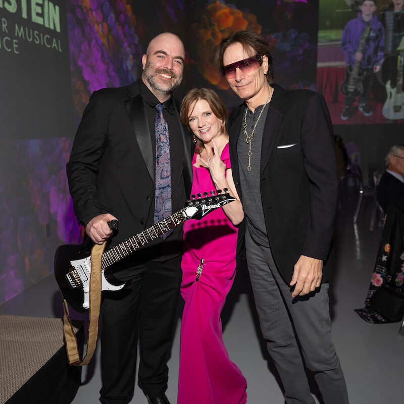 Alecia Lawyer, Steve Vai, and Sebastian Cure at ROCO Soirée