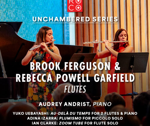 Rebecca Garfield and Brook Ferguson, flutes