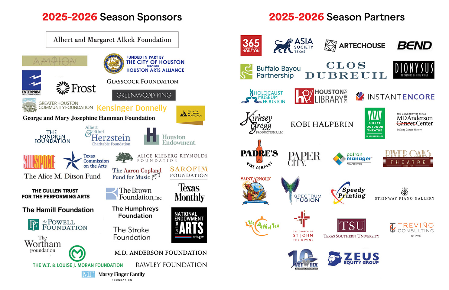 ROCO Coporate Sponsors and Partners 25-26
