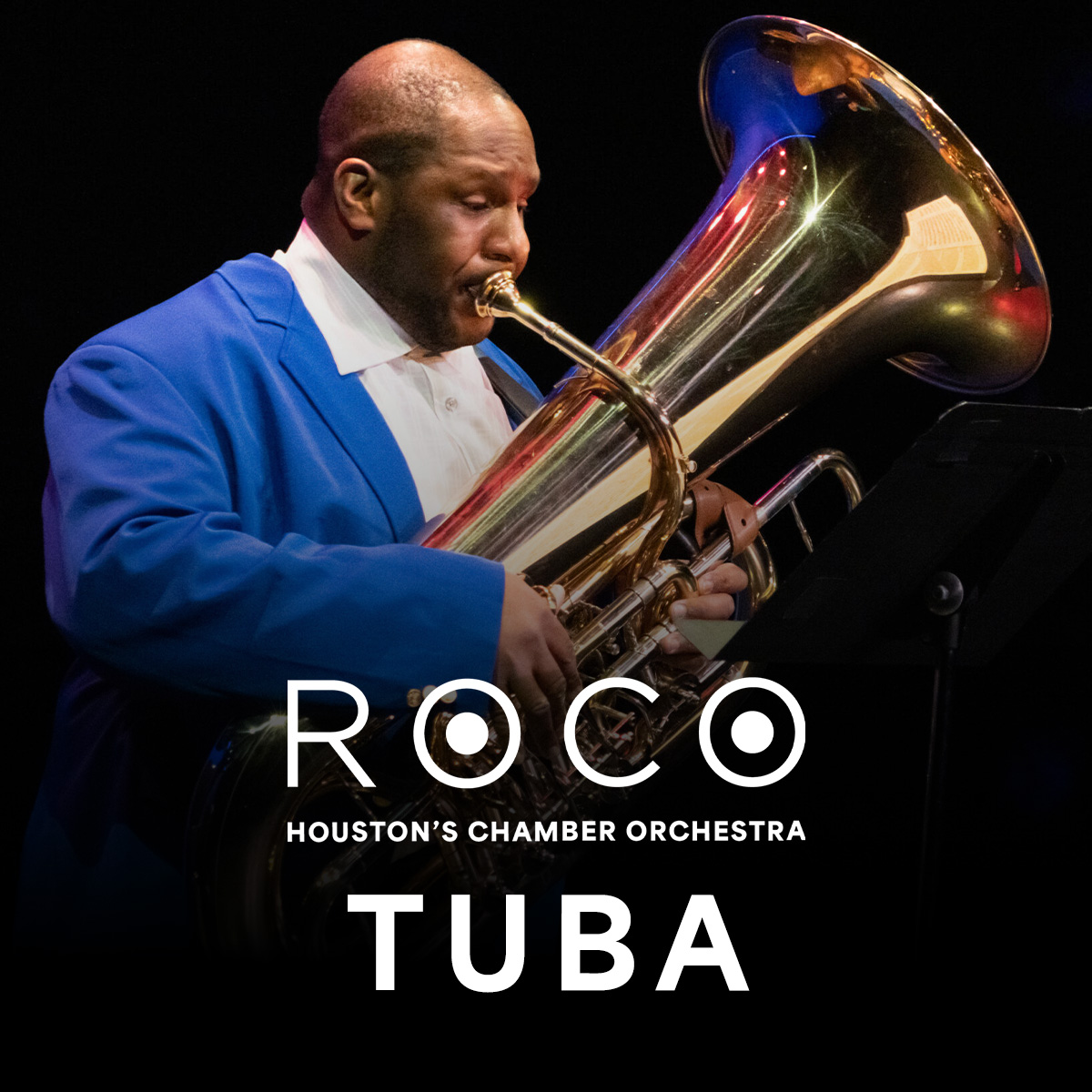 ROCO Principal Tuba Ali Jackson performing